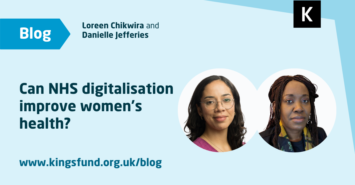 Can NHS Digitalisation Improve Women’s Health?