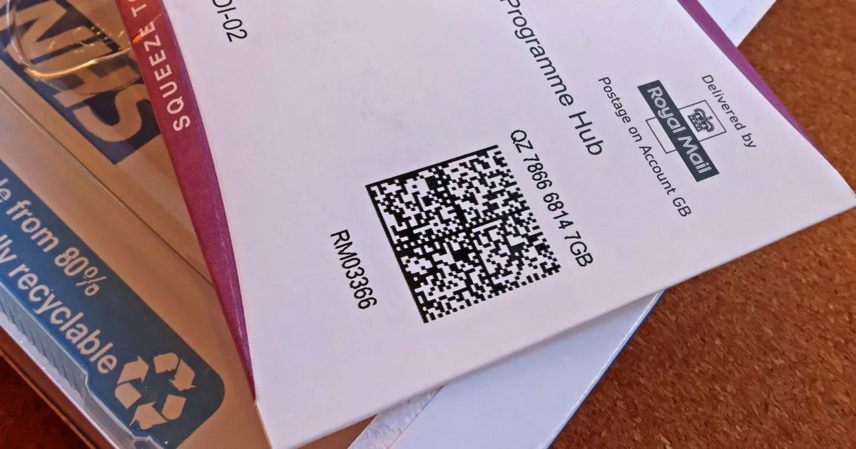 NHS sending vital test to nearly 1m people in the post