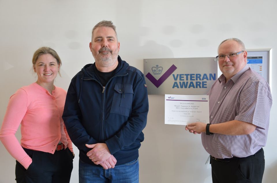 Royal Papworth is NHS Veteran Aware