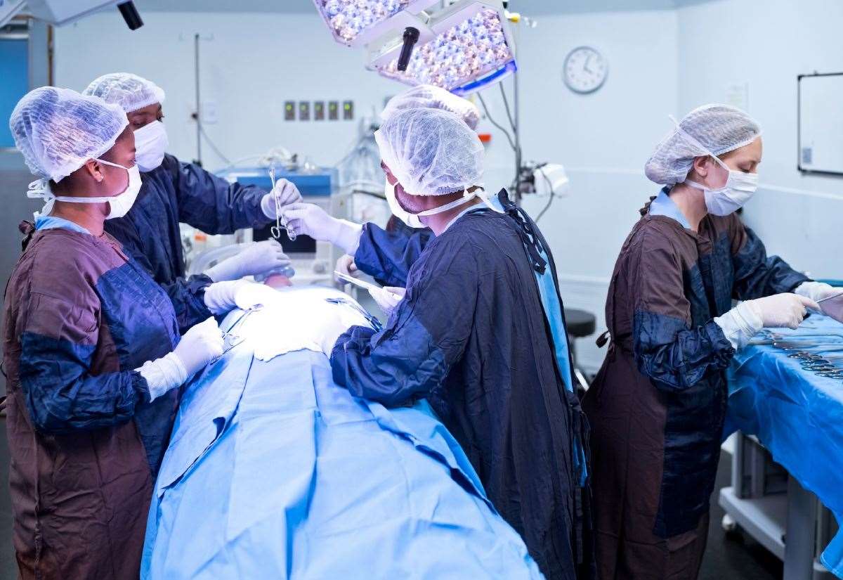 A screw head, broken equipment and swabs left inside patients after surgery